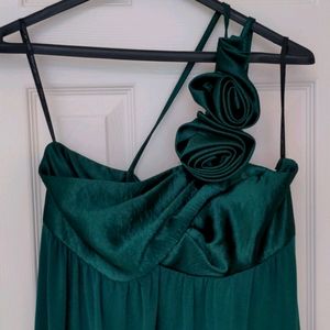 Jessica Mcclintock one shoulder Green Mini 6
